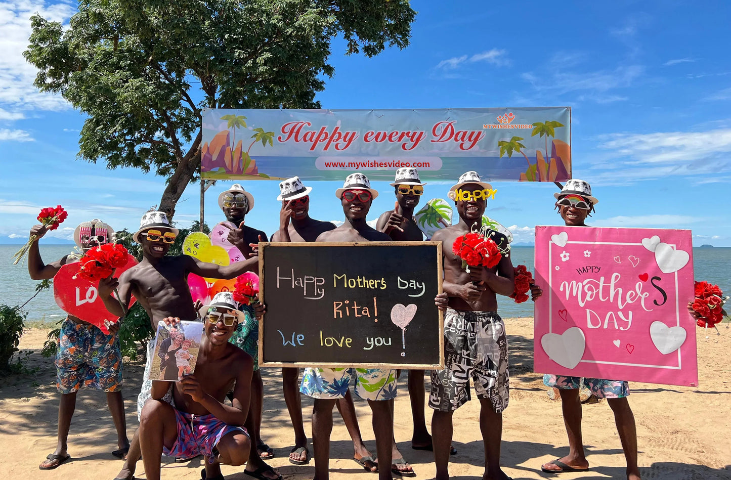 Greeting Video from Africa - Beach Boy