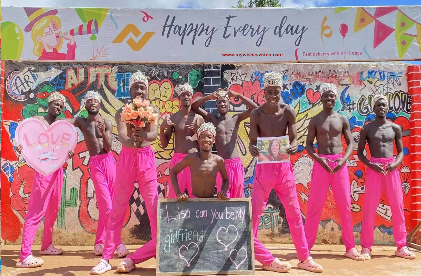 Greeting Video from Africa - Pink Pants