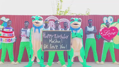 Greeting Video from Africa - Green Frog
